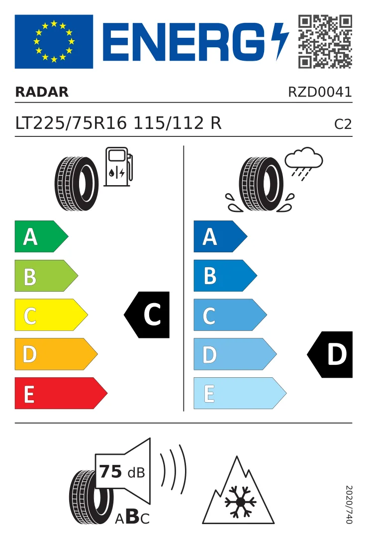 EU-Reifenlabel: Tomket 195/65 R15 91V